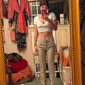 Tibi Plaid Pants